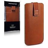 New Samsung Galaxy S3 i9300 Phone Tan Genuine Leather Pocket Pouch Case Cover Protective Sleeve from The Keep Talking Shop® Samsung Galaxy S3 i9300 Phone Accessories
