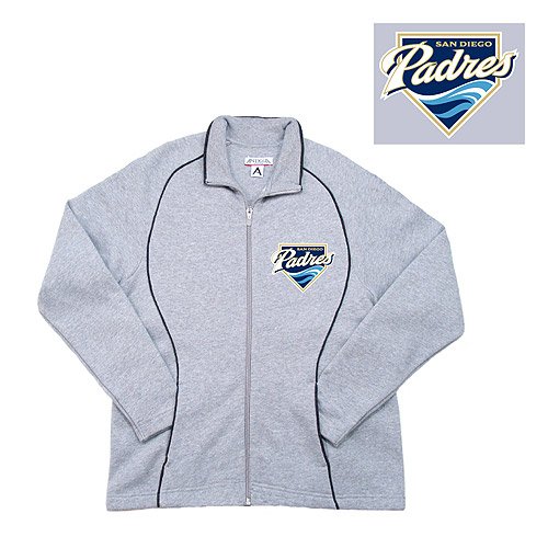 San Diego Padres Women's Inspired Full Zip Fleece by Antigua Sport