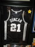 TIM Duncan Signed Autographed Jersey Plus Framed San Antonio Spurs Coa TRI Star Certified & TRI Star Tamper Proof Hologram