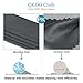 (8 Pack) QKOO Microfiber Cleaning Cloths - for Glasses, Camera Lenses, Cell Phones, Tablets, Camera Screens, Screens, Watches and Any Other Delicate Surface (8 Grey, 8 x 8 inches (20cm x 20cm)) QK9