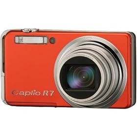 Caplio R7 rot, 8.1 MP, 7x opt. Zoom (entspr. KB 28-200 mm),