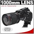 Vivitar 500mm f/8.0 Series 1 Multi-Coated Mirror Lens with 2x Teleconverter (=1000mm) for Nikon D40, D60, D90, D300, D300s, D3, D3s, D3x, D700, D3000, D3100 & D5000 Digital SLR Cameras