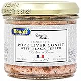 Henaff Pork Liver Confit with Black Peppercorn - 3.2 oz. (1 PACK)