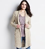 Indigo Collection Chunky Knit Boyfriend Cardigan Indigo Collection Chunky Knit Boyfriend Cardigan