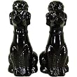 French Poodle Salt and Pepper Shakers- Black