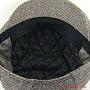 NEW TWEED HERRINGBONE NEWSBOY GATSBY DRIVING HAT CAP WITH EAR FLAPS BROWN - Small / Medium