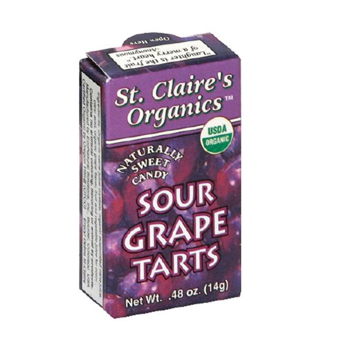 St. Claire's Organics Naturally Sweet Candy, Sour Grape Tarts, .48-Ounce Boxes (Pack of... by St. Claire's