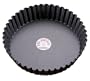 Paderno World Cuisine 9.5-Inch Fluted Non-Stick Deep Tart Mold with Removable Bottom