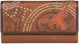 Fossil Wallet - Texas - Flap Clutch (Color: Saddle)