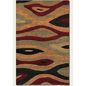 Couristan Vogue 6 x 8 Lava Lamp Cardinal Rouge Area Rug from Lava Lamps