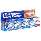Plus White Xtra Whitening Every Day Whitening Toothpaste with Tartar Control, Clean Mint, 2 oz (60 g), (Case of 6)