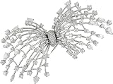 18k White Gold 8 1/2ct TDW Diamond Brooch