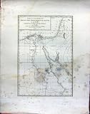 1826 LARGE MAP OF EGYPT TOPOGRAPHIC