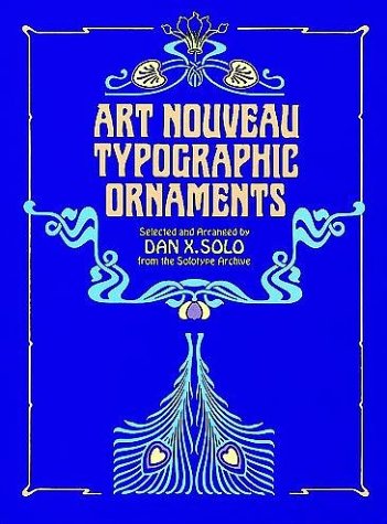 Art Nouveau Typographic Ornaments (Dover Pictorial Archive)