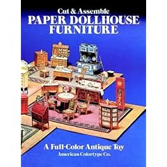 Cut & Assemble Paper Dollhouse Furniture (Models & Toys)