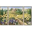 Schipper 926 0424 - Malen nach Zahlen, Sommer in der Toskana, 3 Teile, 80x50 cm