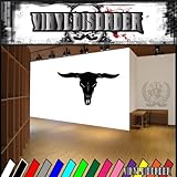 IMAGE OF Western Longhorn Skull NS006 Vinyl Decal Wall Art Sticker Mural