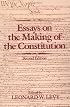 Essays on the Making of the Constitution
