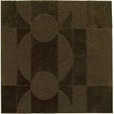 スパイシーラグ マット 200x200cm ブラウン