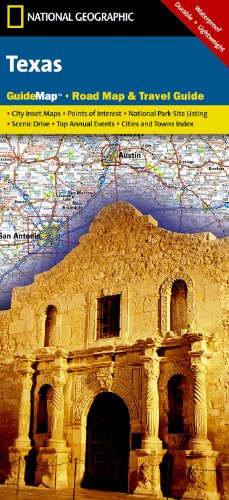Texas Road Map & Travel Guide (National Geographic GuideMaps)