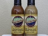 Gourmet Food : Red Bell Romano Balsamic Vinairgrette and Bleu Cheese Pecan Balsamic Vinaigrette, 2 Bottle Sampler