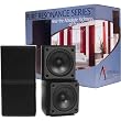 Pure Resonance Audio MC2.5B Mini Cube Speakers 2.5 Inch Swivel Surround Sound Wide SoundStage Priced Per Pair