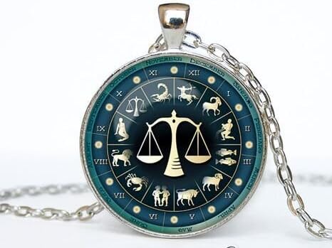 Libra Necklace, Libra Pendant Libra jewelry Zodiac Sign Pendant, Constellation Jewelry Art gift for men for women Golg