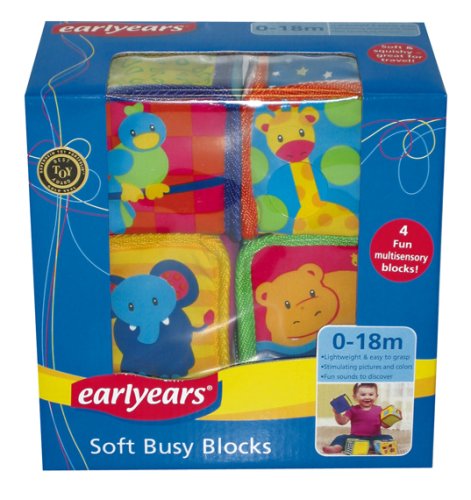 Childrens Toyshop  Toys : International Playthings Earlyears Soft Busy Blocks