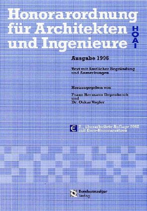 HOAI. Honorarordnung für Architekten und Ingenieure 1996