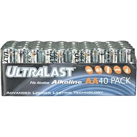 Alkaline Battery Bulk Pack by Ultralast