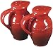 Le Creuset Stoneware 3-Ounce Salt and Pepper Shaker Set, Red