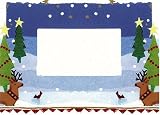 Christmas Primitive Photo Holder Cards (Holiday Greeting Cards)