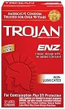 Trojan Enz Non-lubricated Condoms, 12 Count (Pack of 2)