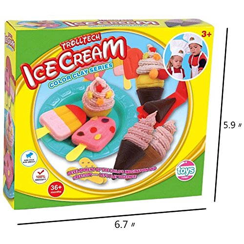 Fajiabao Funny Ice Cream 3D Play Dough Clay Original Silly P