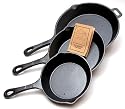 Old Mountain Cast Iron Preseasoned 3pc Skillet Set