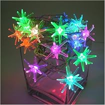 FL-676-RGB | 3.8M COLOUR CHANGING 3D STAR FAIRY LED CHRISTMAS TREE LIGHTS | 20 COLOUR CHANGING LED BULBS | HOME & TREE CHRISTMAS DECORATIONS