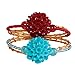 DIY Bead Bracelet Trendy Stunning Fun Flower Burgundy/Teal Or Purple/Rose Caressa Waiting To Be Handcrafted By You