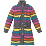 striped sweater coat