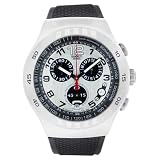 Image of Swatch Mens Style Driver Silver Dial Chronograph Function Watch