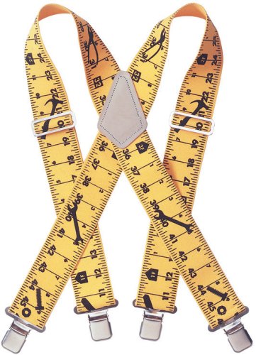 Custom LeatherCraft 110RUL Heavy Duty Tape Rule Elastic Suspenders