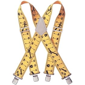 Click here to buy Custom LeatherCraft 110RUL Heavy Duty Tape Rule Elastic Suspenders by Custom Leather Craft.