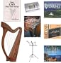 38" Beginners Wexford Harp Package, Complete Celtic Package