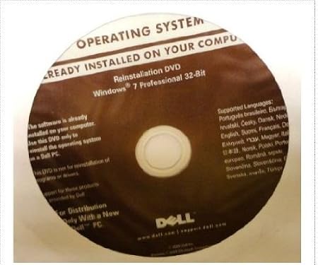 Dell Reinstallation DVD Windows 7 Professional 32-bit