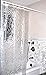 COS Very Nice Vinyl Embossed Circles Shower Curtain with 12 Hooks, 72 by 72