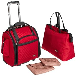 Travelon Wheeled Underseat Carry-On with Back-Up Bag