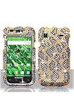 Samsung T959 Vibrant Galaxy S Full Diamond Graphic Case - Gold/Black Leopar ....