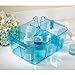 InterDesign Cosmetic Organizer Tote for Vanity Cabinet to Hold Makeup, Beauty Products - Aqua Blue