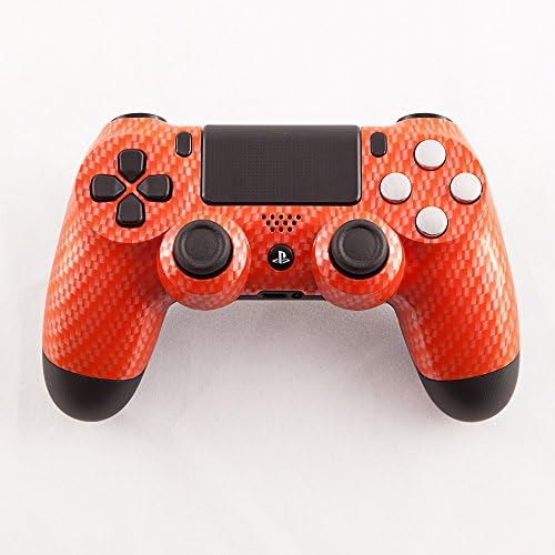 Orange Carbon Fiber PS4 Custom Controller