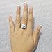 BERRICLE Sterling Silver Halo Wedding Engagement Rings Cushion Cut Cubic Zirconia CZ Ring for Women, Rhodium Plated Size 4-10