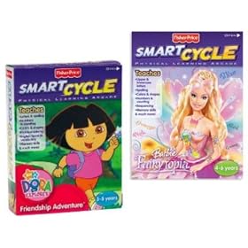 Smart Cycle Two-Game Set - Dora the Explorer & Barbie Fairytopia